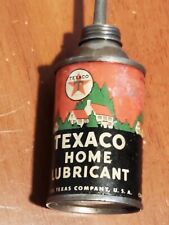 Vintage 1960s Texaco Home Lubricant 3 oz Oil Can, Made in USA, TEXACO INC, NY picture