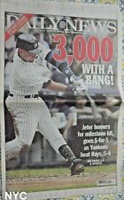 Derek Jeter 3,000 3000 3,000th Hit Ny Daily News July 10 2011 picture