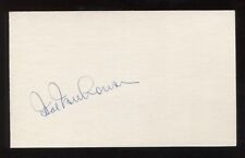 Hal Newhouser Signed 3x5 Index Card GPC Autographed Vintage Baseball HOF picture