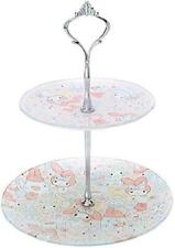 Sanrio My Melody 2 Tier Accessory Tray Rabbit Glass Fashionable Display picture