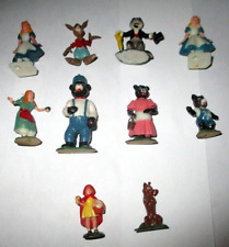 1960 Marx Disneykins Fairy Tale 10 Characters Goldilocks, Alice, Red Riding Hood picture