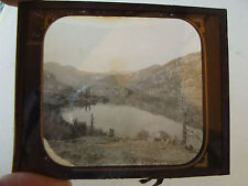 vintage magic lantern slide from out West-- LAKE SAN CRISTOBAL---w.m.j. picture
