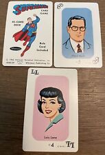 EXTREMELY RARE VINTAGE 1966 WHITMAN SUPERMAN CARD GAME PLAYING CARDS N.P.P.I picture
