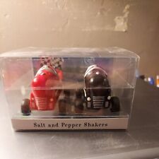 Great Shakes race car/peddle car Salt and Pepper Shaker Set, NIB picture
