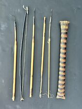 Vintage South Pacific Islander Hand Made Woven Bamboo Dart Gun & Quiver picture
