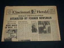 1963 AUGUST 10 CINCINNATI HERALD NEWSPAPER - NEGRO MARCH ON WASH, D. C - NP 4399 picture