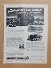 VINTAGE 1946 Print Ad Advertisement Fruehauf Trailers Montgomery Ward WW2 picture