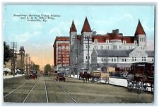 1921 Broadway Showing Union Station Office Building Louisville Kentucky Postcard picture