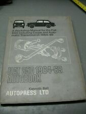 AUTOPRESS AUTOBOOK WORKSHOP MANUAL    FIAT 850  YEARS 1964 -69  picture