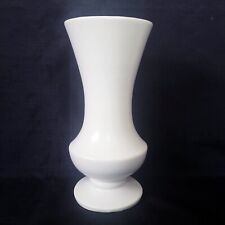 Vintage McCoy Floraline Matte Glazed Off-White Vase *Small Chip On Pedestal Foot picture