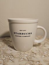 Starbucks Coffee Company Est 1971 Mug 18 Oz White 2007 picture