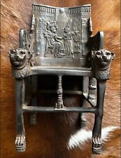 The Original Antique Pharaonic Throne Miniature Chair Replica Of King TUT. picture