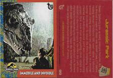 2013 Topps 75th Anniversary #99 Jurassic Park Tyrannasauras Rex T Rex 1992 🌋 picture