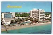 c1960's Americana Hotel, Miami Beach Florida FL Vintage Unposted Postcard picture