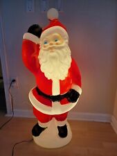 Empire Santa Claus Blow Mold Vintage 1970s Red Christmas Waving Tested 40”. picture