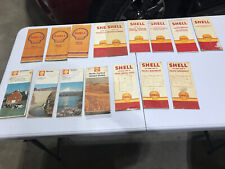 Lot of 16 Vintage Shell Oil Service Station Road Maps 40's,50's,60's picture