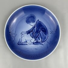 Svend Jensen Copenhagen Blue Decorative Plate Vintage 1978 Dreams Mothers Day picture