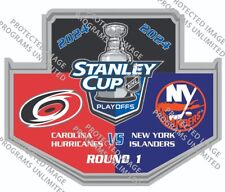 2024 STANLEY CUP PLAYOFFS PIN ROUND 1 CAROLINA HURRICANES NY NEW YORK ISLANDERS picture