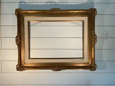 X LARGE Custom Hollywood Regency Gilded Filigree Wood Frame 31.5x40” Fits 20x29” picture