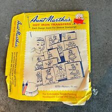 Vintage Aunt Marthas Hot Iron Transfer 3275 Nursery Rhymes picture