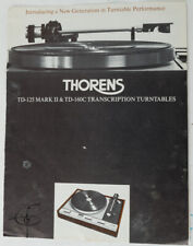 Thorens Turntable TD 160C  TD-125 Mark II 2 Original Magazine Vintage Audio VGC picture