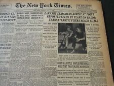 1937 JULY 6 NEW YORK TIMES - EARHRAT SEARCHES ARRIVE AT POINT - NT 5512 picture