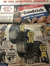 1941 World War 2 “BF Goodrich” Automobile Tires Full Page Newspaper Clipping picture