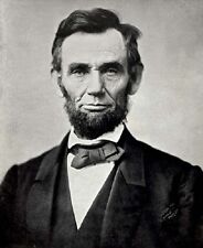Portrait of President Abraham Lincoln in 1863 Civil War 8