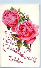 c1950's Greetings From Mikesville Red Rose Wisconsin Correspondence DPO Postcard picture