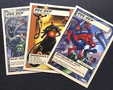 (LOT of 3) Doc Ock 2005 Marvel Legends Super Hero Showdown Game Cards 01, 02, 03 picture