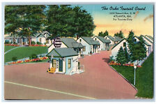 c1930s The Oaks Tourist Court Stewart Ave. Atlanta Georgia GA Vintage Postcard picture