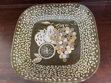 Dan Baird Signed Mid Century Modern Glass Serving Bowl picture