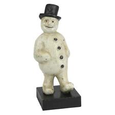 Die Cast Iron Frosty the Snowman Top Hat Jolly Happy Soul Still Action Coin Bank picture
