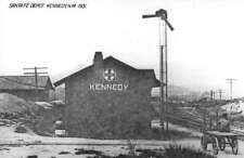 Kennedy New Mexico 1931 Santa Fe Train Depot repro real photo pc BB3376 picture