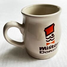 Vintage Mister Donut Coffee Mug Italia Soccer Diner Heavyweight Doughnut FLAWS picture