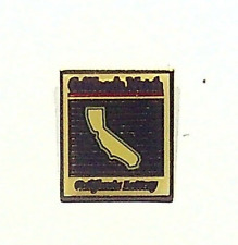 CALIFORNIA STATE LOTTERY CALIFORNIA MATCH ENAMEL - VINTAGE LAPEL PIN picture