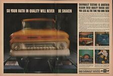 1962 2pg Print Ad of Chevrolet Chevy Jobmaster Pickup Truck picture