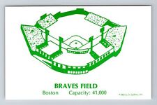 Boston MA-Massachusetts Braves Baseball Field Vintage Souvenir Postcard picture