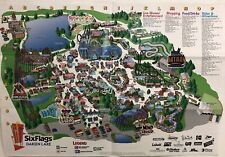 1999 SIX FLAGS DARIEN LAKE Amusement Theme Park Vintage Park Guide Map New York picture