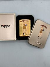 Vintage 2000 Camel Pleasure To Burn Cigarette Girl Brass Zippo Lighter Rare NEW picture