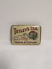 Antique Tetley's Tea Elephant Sample Tin India And Ceylon Made In England Empty  picture