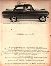 Print Ad Opel Kadett 1964 Sun Roof Sedan Full Page Large Magazine PRETTY GIRL C5 picture