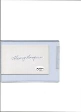 Harry Hooper  Baseball HOF Signed 3x5 Index Card with JSA Sticker picture