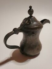 Antique Dallah Coffee Pot Copper Art Arabic Islamic Middle East Raslan 6.5
