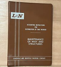 VTG Louisville & Nashville Railroad LN Maintainance Accounting Manual Log 1968 picture