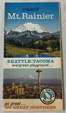 1960s MAJESTIC MT RANIER brochure ~ Seattle-Tacoma, Great Northern Railway picture