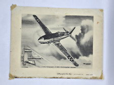 VTG TED GROHS 11x8.5 Lithograph Vultce Vanguard P-48A-Intercepter Pursuit-Fuller picture