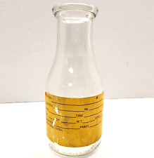 VTG Water Survey of Canada Sample Collection Milk Pint Size Glass Bottle W/Label picture