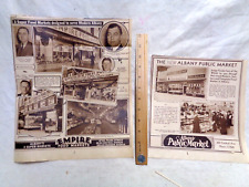 Vintage articles AD 1933 Albany NY SUPERMARKETS stores grocery empire 1930s picture