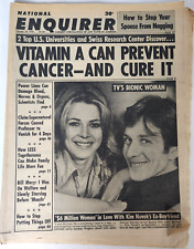 National Enquirer Vintage February 10 1976 Lindsay Wagner Raquel Welch picture